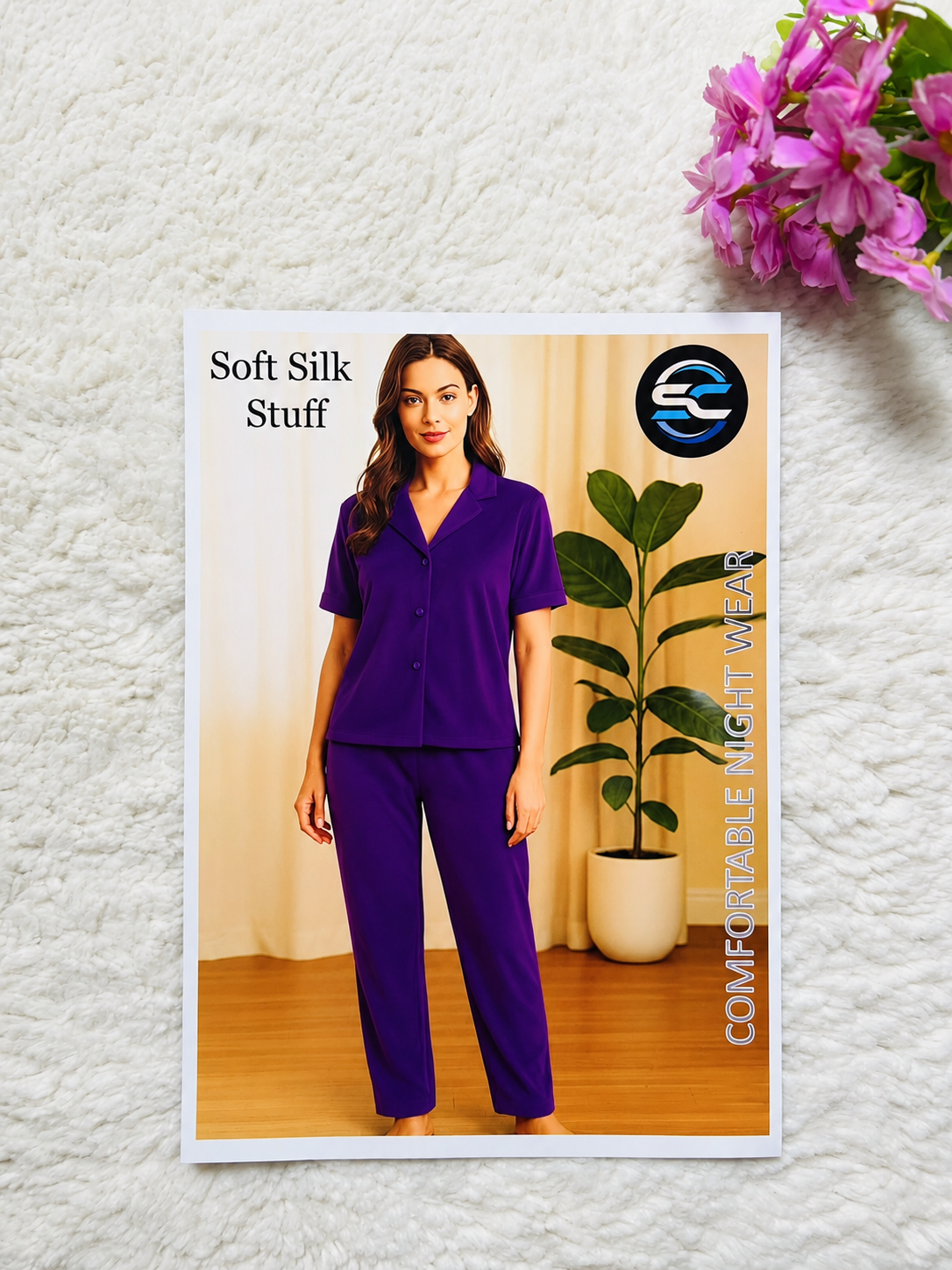 Women's Luxury Soft Silk Button-Down Nightwear