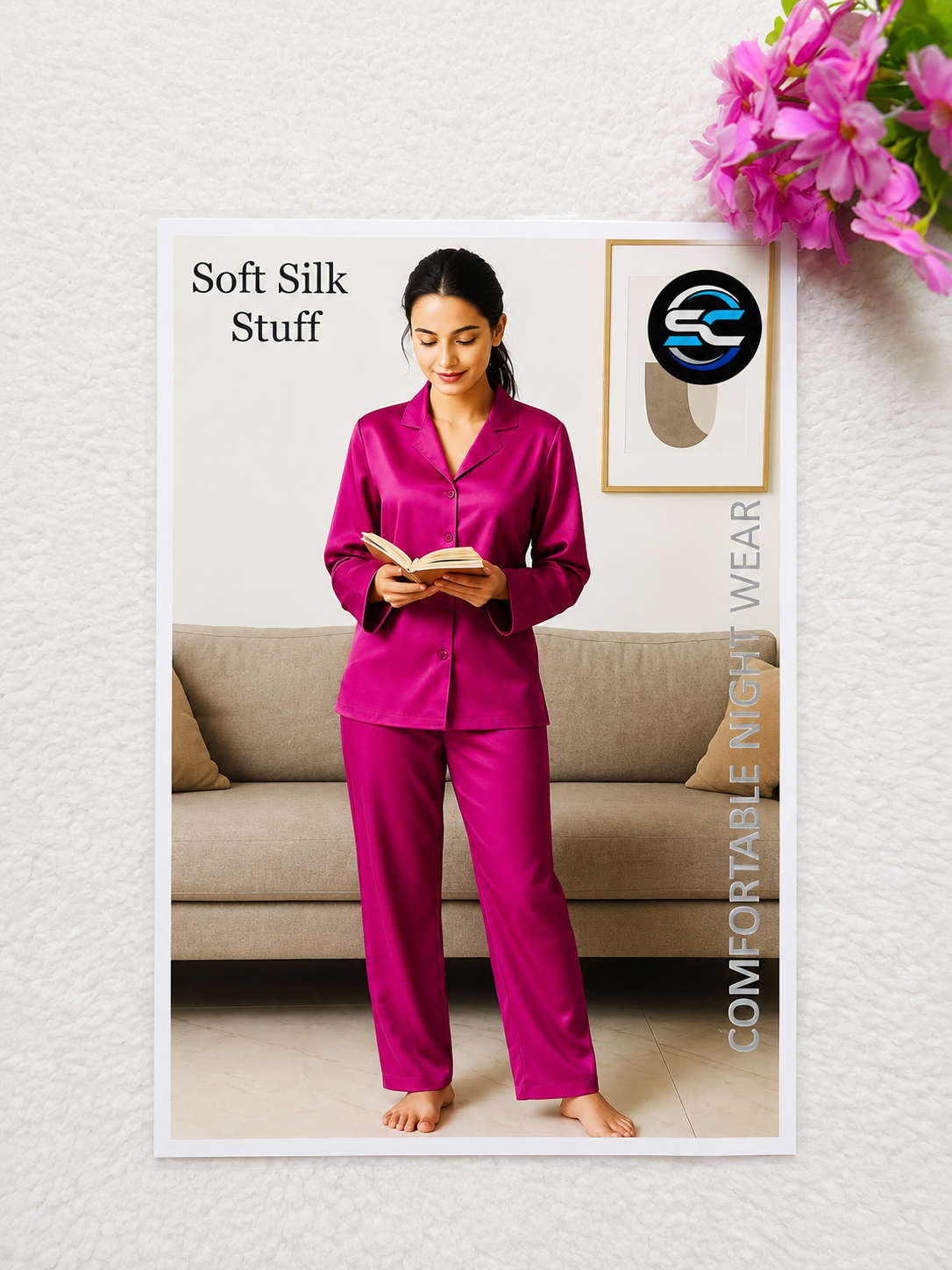 Women's Luxury Soft Silk Button-Down Nightwear