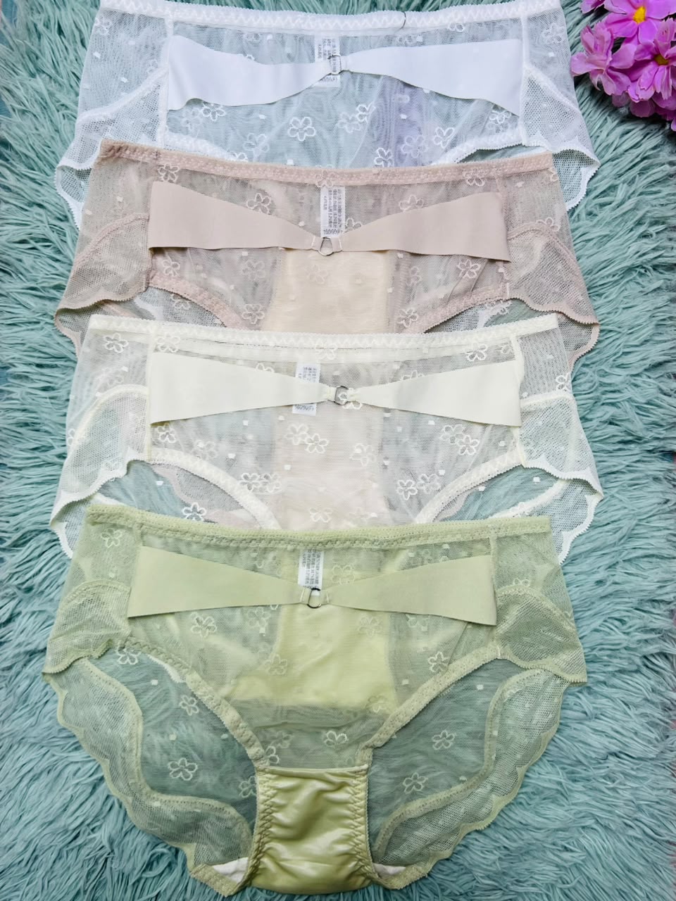 Floral Lace Sheer Panties