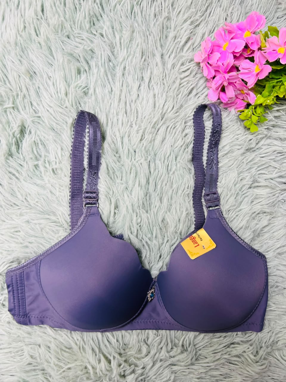 Seamless Sweetheart T-Shirt Bra – Crystal Charm Padded Bra