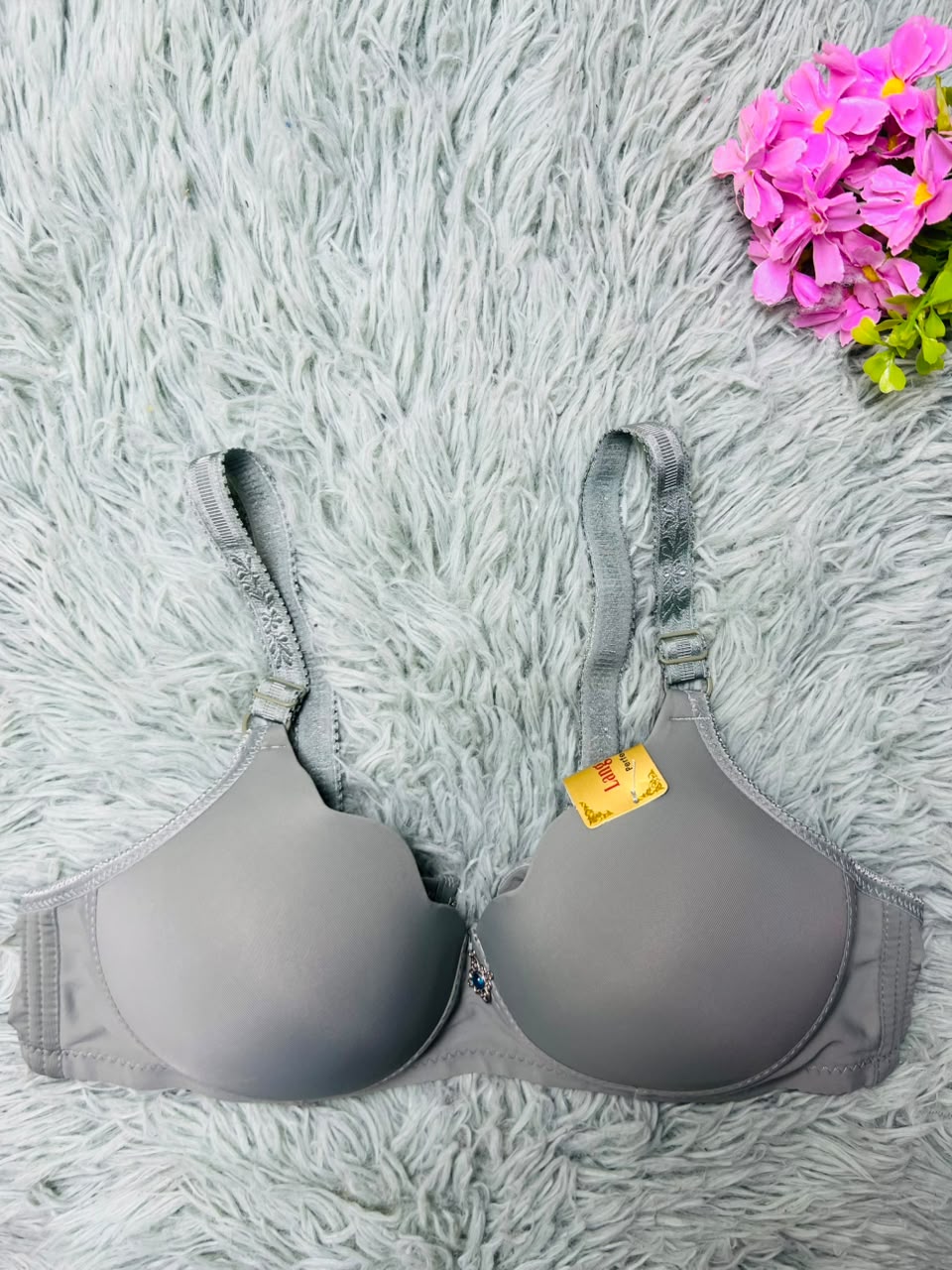 Seamless Sweetheart T-Shirt Bra – Crystal Charm Padded Bra