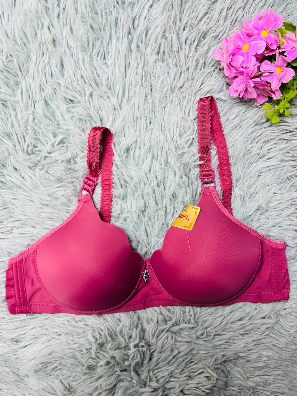 Seamless Sweetheart T-Shirt Bra – Crystal Charm Padded Bra